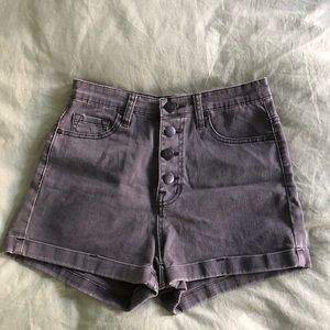 Black Jean Shorts